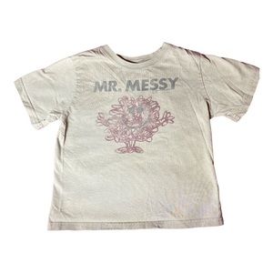 Junk Food/Baby Gap Collap Tan Mr. Messy Tee Boy’s 5. [K83]